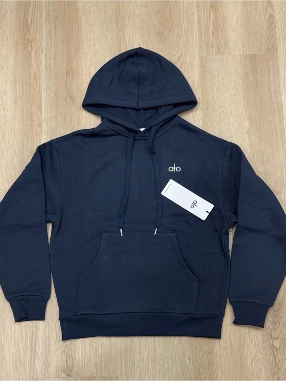 Alo Yoga Womens Navy Accolade Hoodie NWT